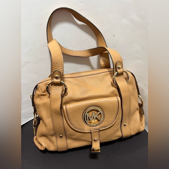 Michael Kors Pebbled Leather Satchel Bag - Picture 11 of 16